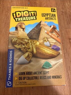 NWT Thames & Kosmos Dig It! Treasure Egyptian Artifacts Excavation Kit